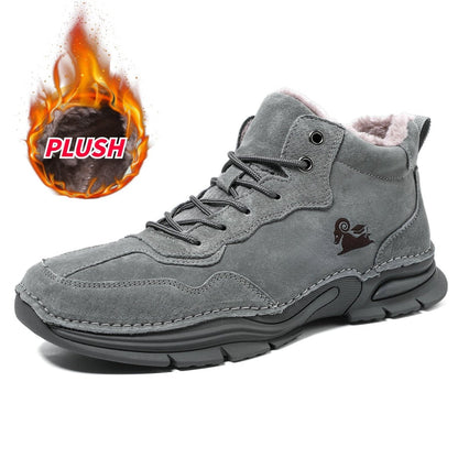 Wiecel™ AlpenGrip Stiefel – Wasserdichter & Wärmender Winter-Barfußschuh | Rutschfest, Ergonomisch