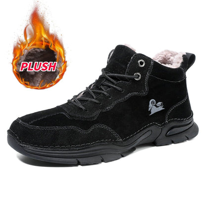 Wiecel™ AlpenGrip Stiefel – Wasserdichter & Wärmender Winter-Barfußschuh | Rutschfest, Ergonomisch